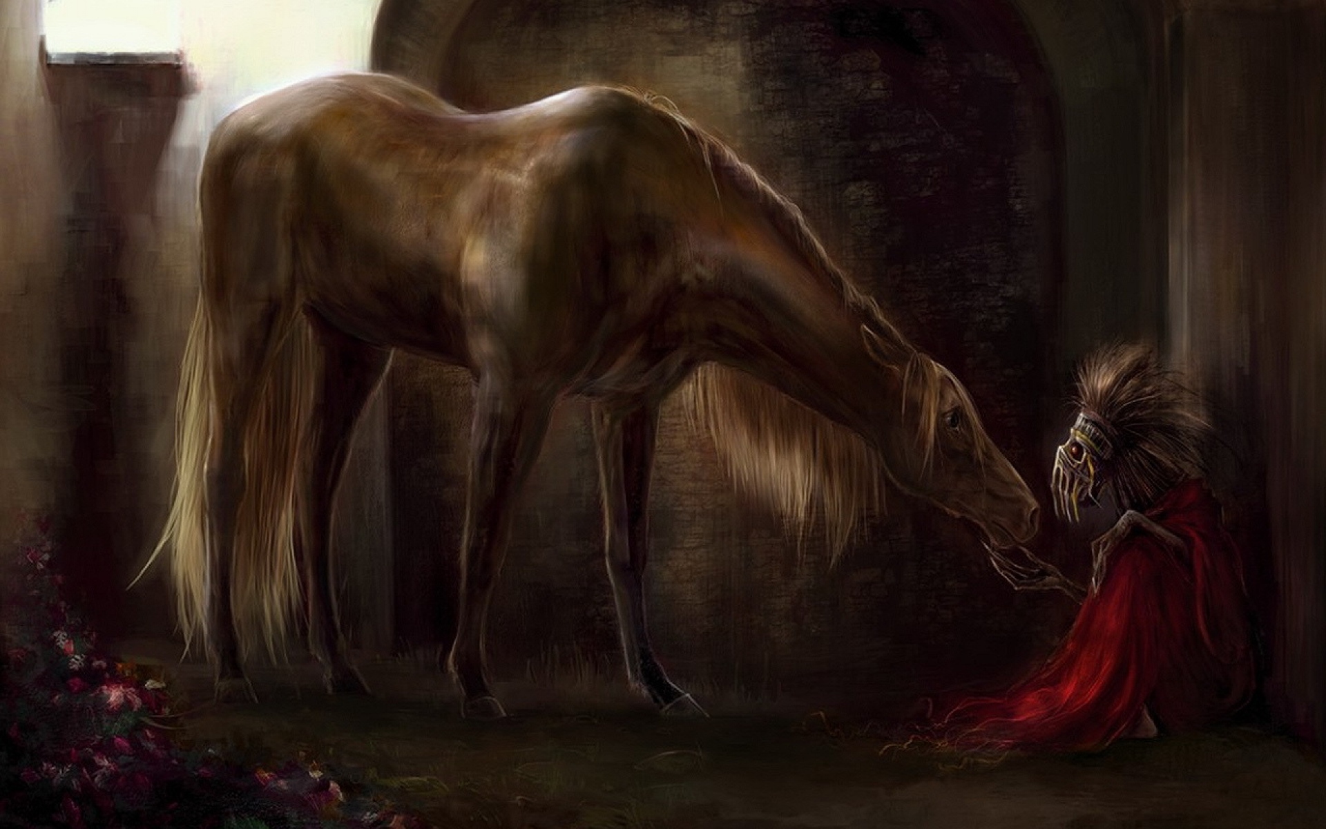 Картинки Лошадь, конюшня, скелет, проклятие фото и обои на рабочий стол