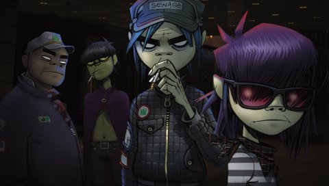 Gorillaz, группа, участники, изображение, графика