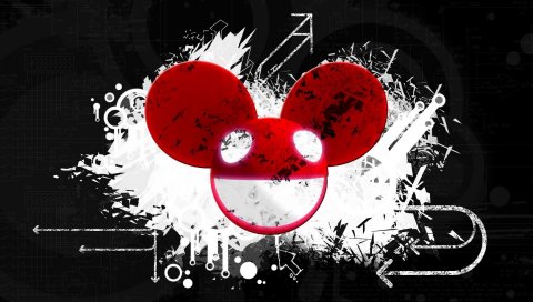 Deadmau5, графика, мышь, свет, дизайн