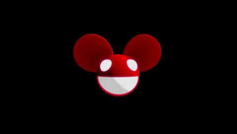 Deadmau5, мышь, улыбка, свет, фон