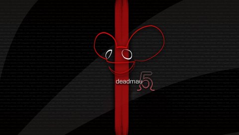 Deadmau5, мышь, графика, фон, слова