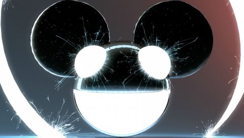 Deadmau5, искры, мышь, улыбка, глаза