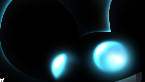 Deadmau5, мышь, глаза, свет, уши