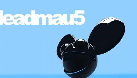 Deadmau5, мышь, 3d, имя, фон