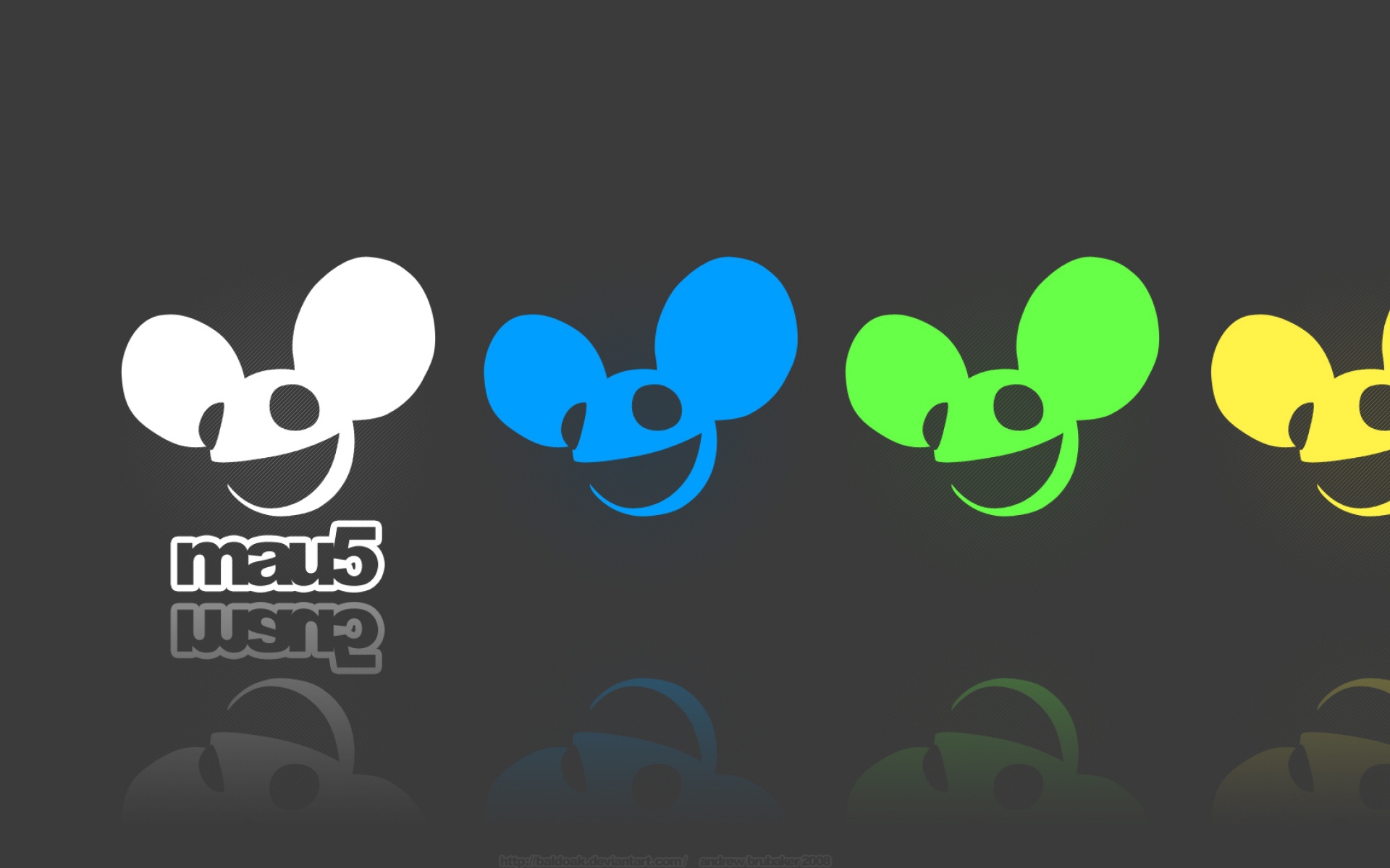 Картинки Deadmau5, мыши, графика, отражение, фон фото и обои на рабочий стол