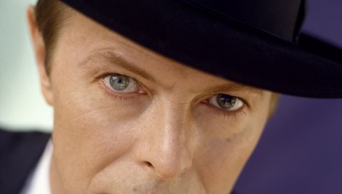 David bowie, шляпа, взгляд, лицо, кольцо