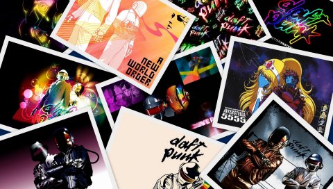 Daft punk, фотографии, группа, изображение, графика