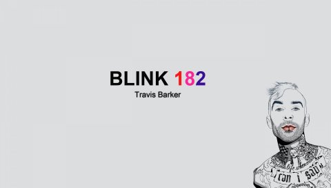 Blink-182, travis barker, участник, тату, фотография