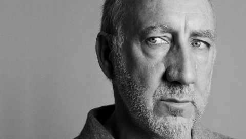 Pete townhend, щетина, взгляд, воротник, свет