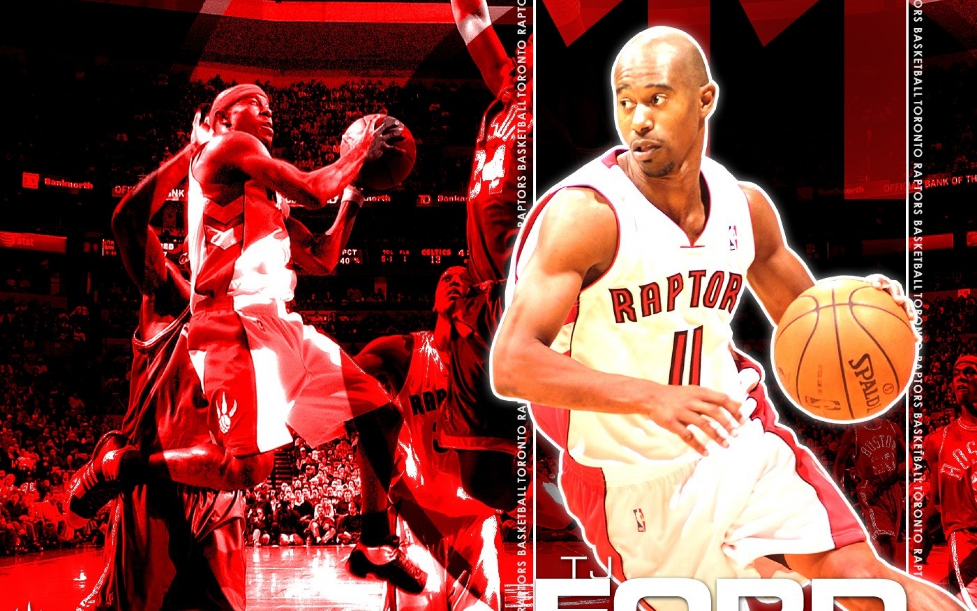 Картинки Tj ford, toronto, баскетбол, игрок, красный фото и обои на рабочий стол