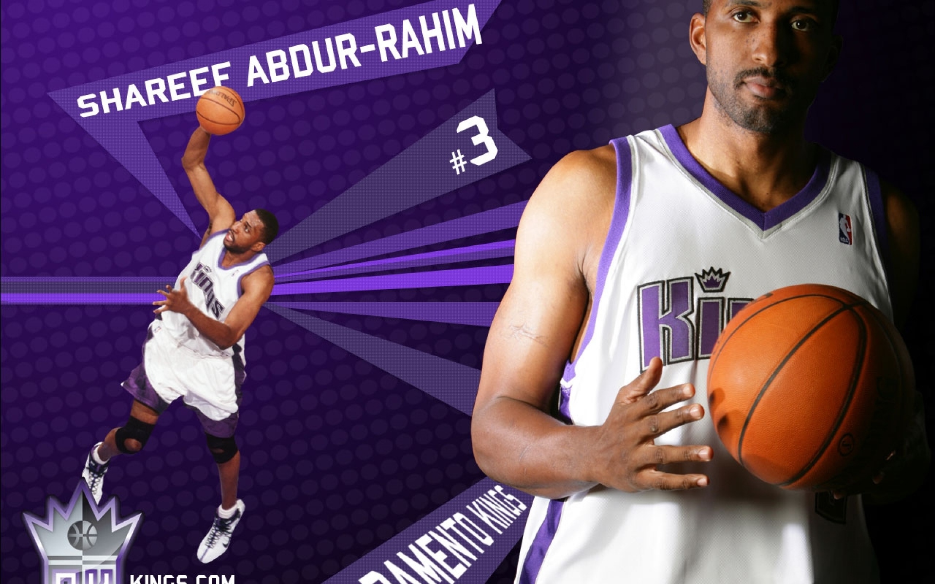 Картинки Shareef abdur-rahim, баскетбол, мяч, форма фото и обои на рабочий стол