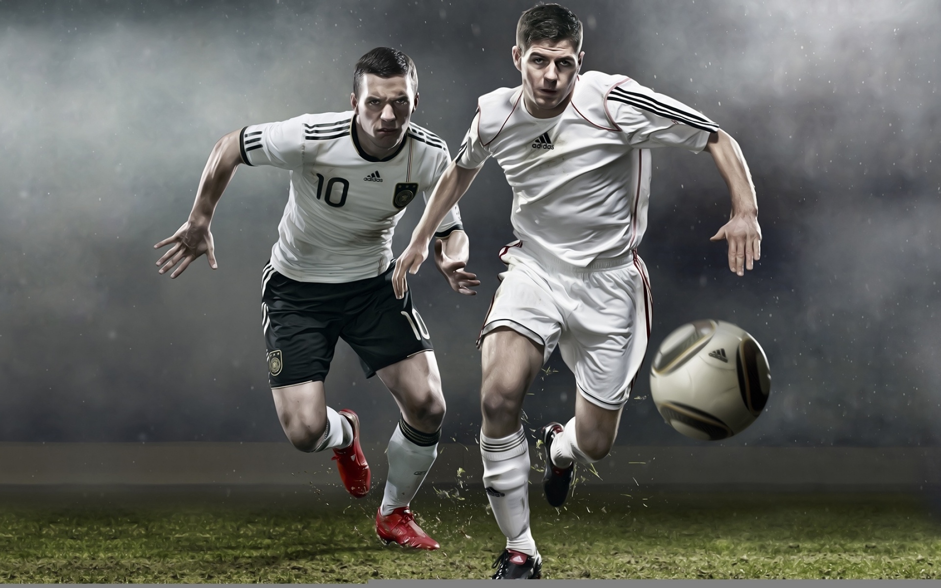 Картинки Футболисты, мяч, мужчины, форма фото и обои на рабочий стол