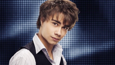 Alexander rybak, майка, рубашка, взгляд, фон