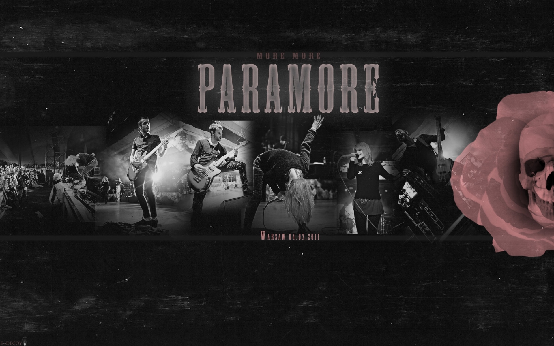 Картинки Paramore, группа, концерт, действие, череп фото и обои на рабочий стол
