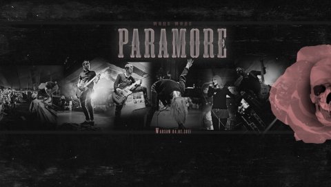 Paramore, группа, концерт, действие, череп