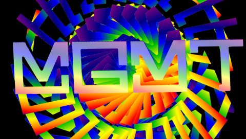 Mgmt, буквы, шрифт, цвета, фон