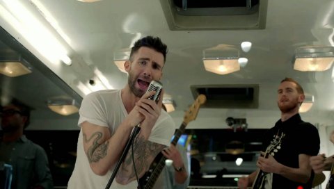 Maroon 5, гитары, тату, комната, шоу