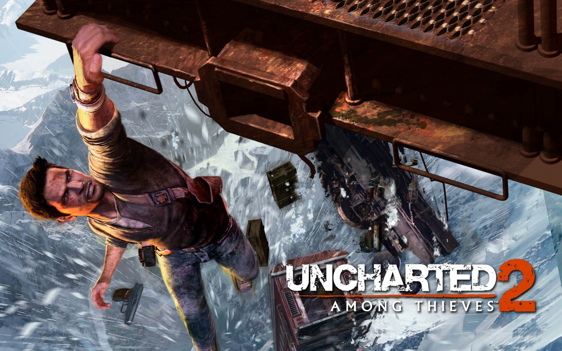 Картинки Uncharted 2 среди воров, uncharted 2, опасность, nathan drake, nate фото и обои на рабочий стол