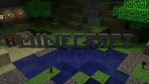 Minecraft, дом, логотип, кубы, ресурсы