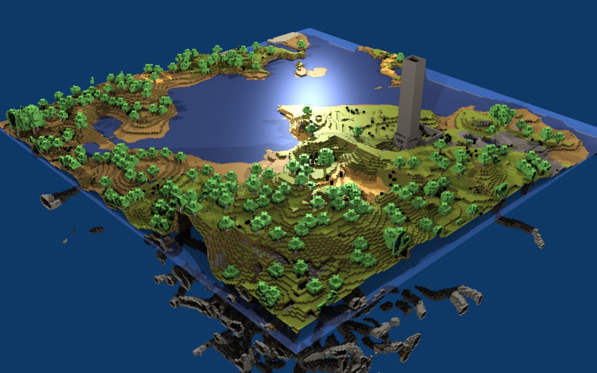 Пиксельная игра остров
