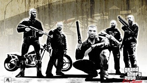 Банда, gta 4 потерянные и проклятые, мужчины, грандиозный кражи авто 4 потерянные и проклятые, оружие