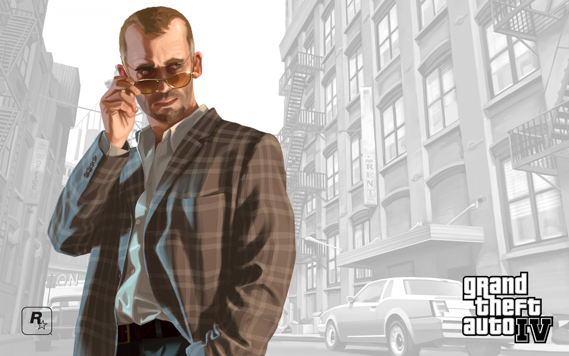 Картинки Dmitri, gta 4, Grand theft auto 4, мужчина, костюм, очки фото и обои на рабочий стол