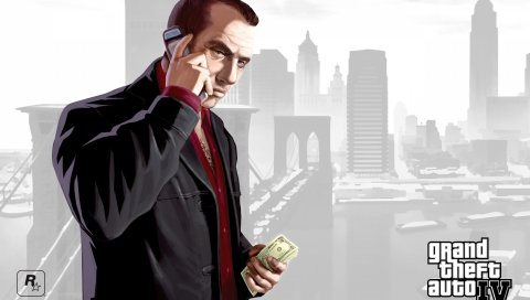 Фаустин, gta 4, большой кражи авто 4, человек, сотовый телефон, деньги