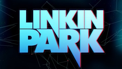 Linkin park, буквы, шрифт, звезды, пробел