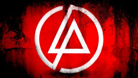 Linkin park, символ, фон, треугольник, круг