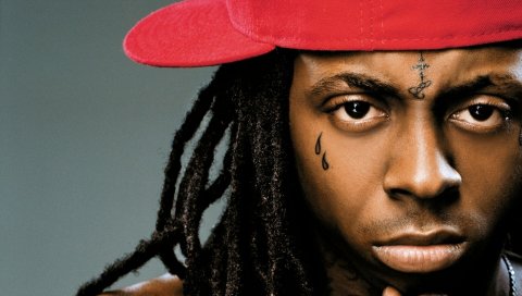 Lil wayne, тату, дреды, кепка, цепочка
