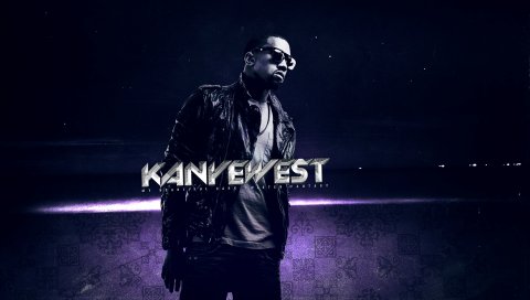 Kanye west, куртка, очки, взгляд, космос