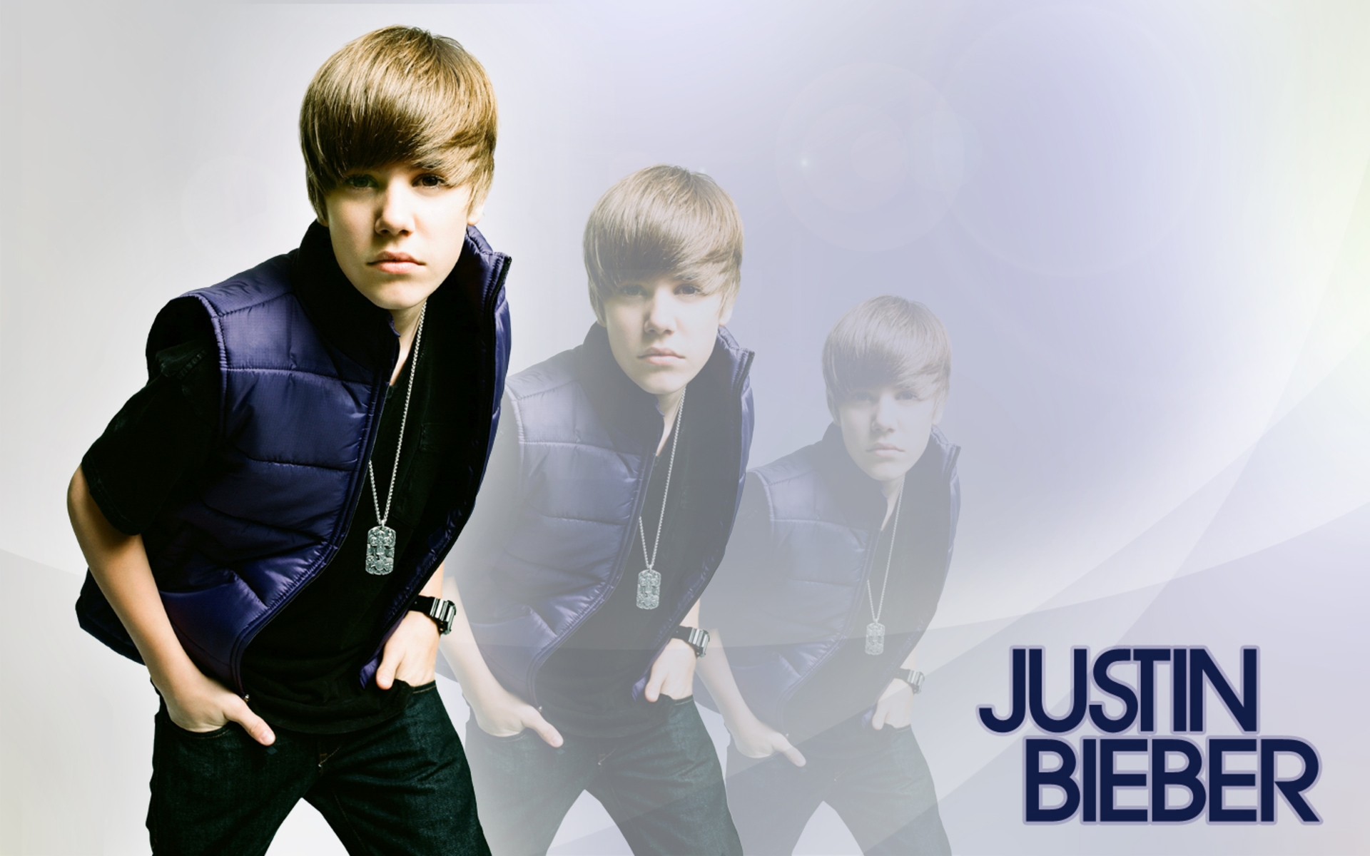 Картинки Justin bieber, взгляд, цепочка, жилет, часы фото и обои на рабочий стол