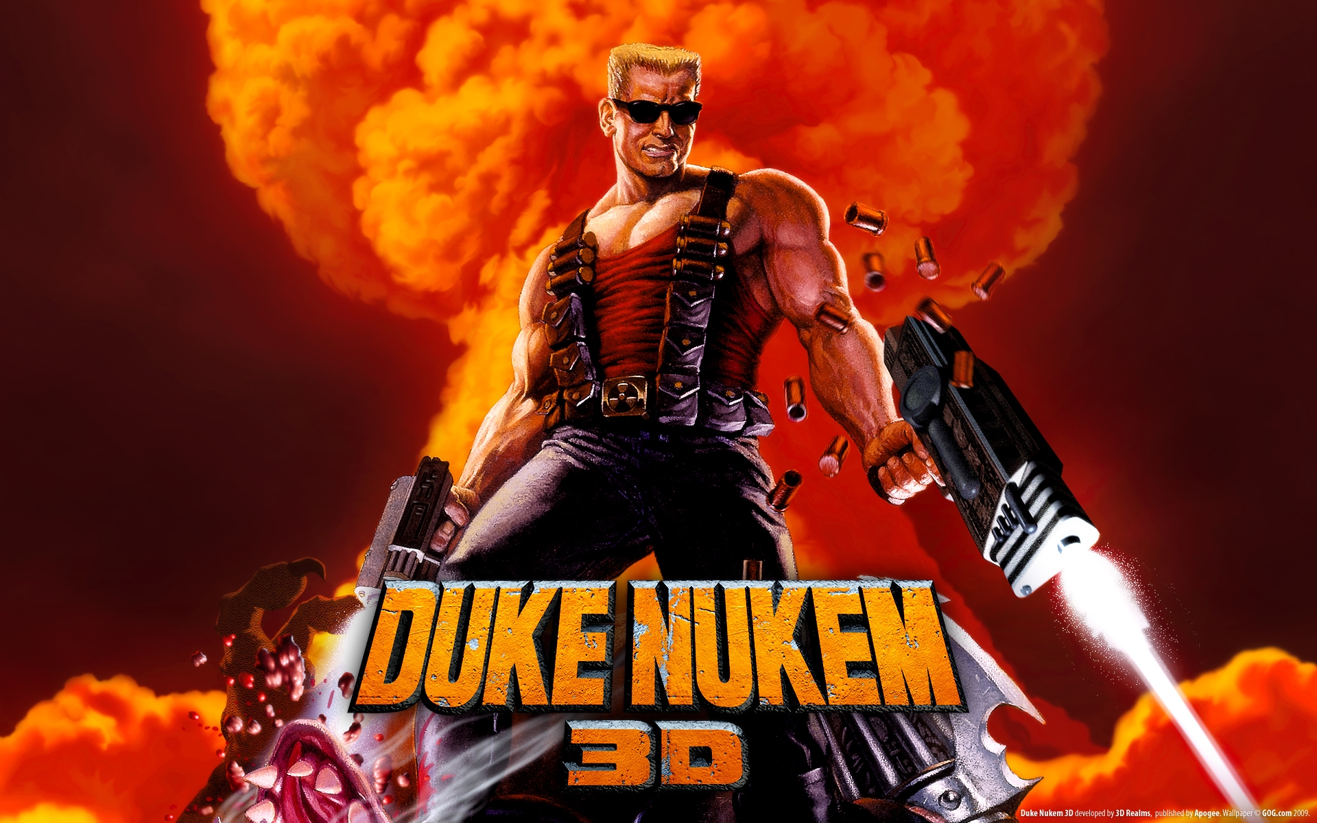 Картинки Герцог nukem, герцог nukem 3d, герой, пистолет фото и обои на рабочий стол