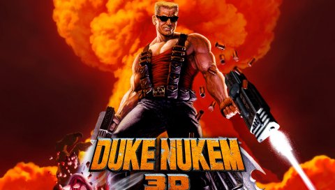 Герцог nukem, герцог nukem 3d, герой, пистолет