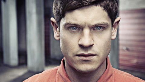 Misfits, tv show, iwan rheon, simon bellamy, face