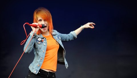 Hayley williams, микрофон, ручная работа, куртка, концерт