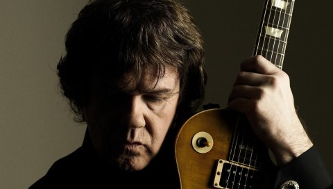 Gary moore, певец, гитара, взгляд, тень