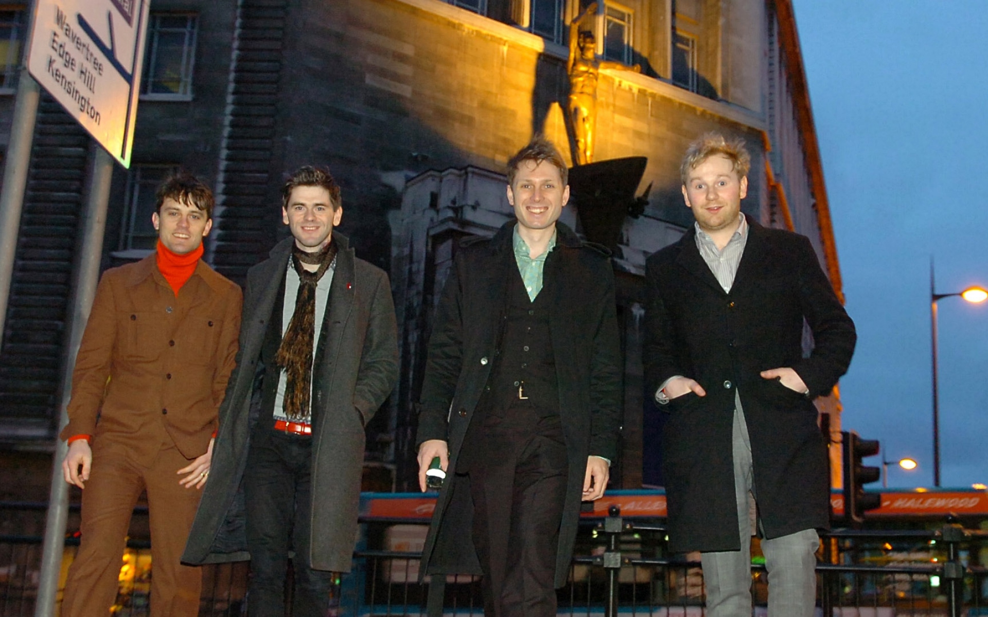 Картинки Franz ferdinand, город, ночь, группа, skarf фото и обои на рабочий стол