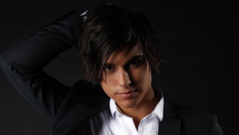 Eric saade, волосы, костюм, рубашка, взгляд