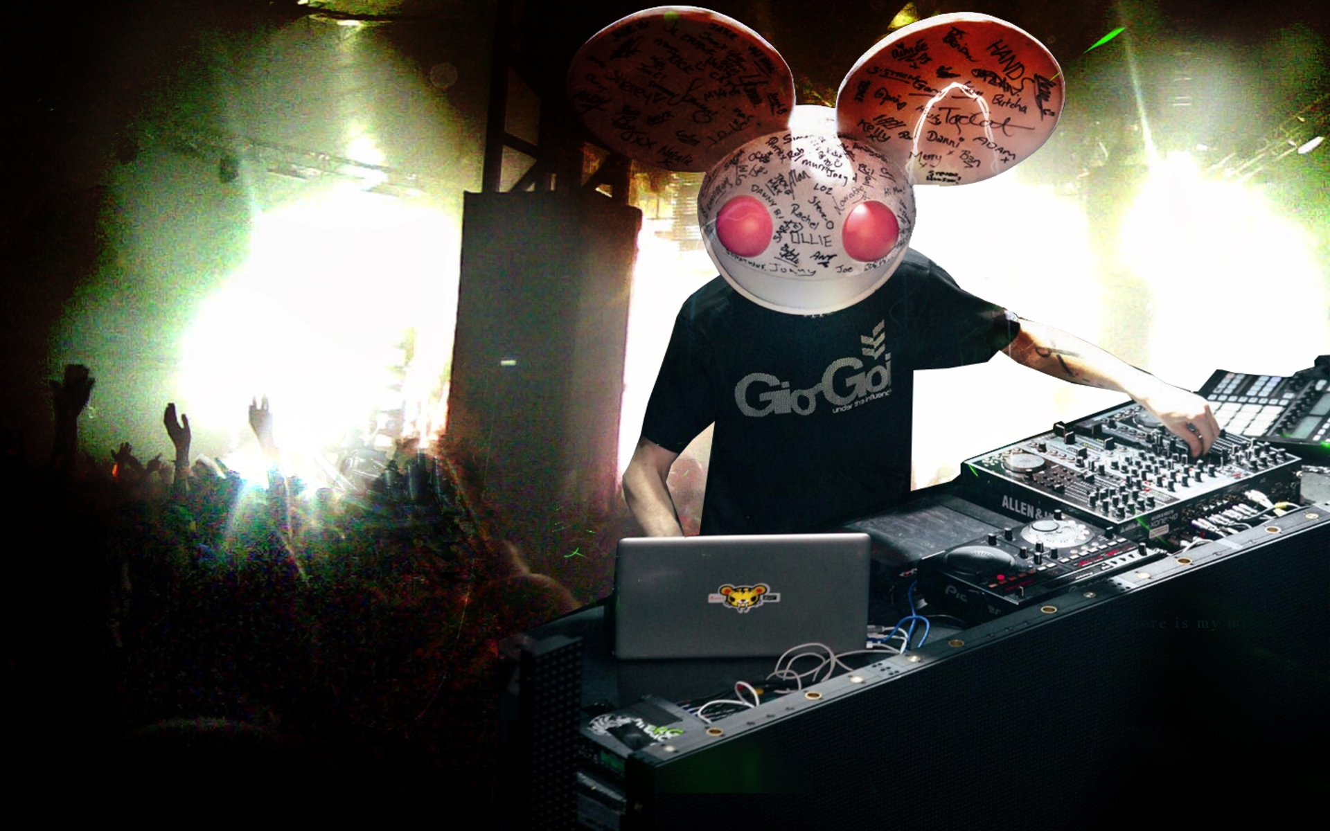 Картинки Deadmaus, дискотека, глаза, dj, club фото и обои на рабочий стол