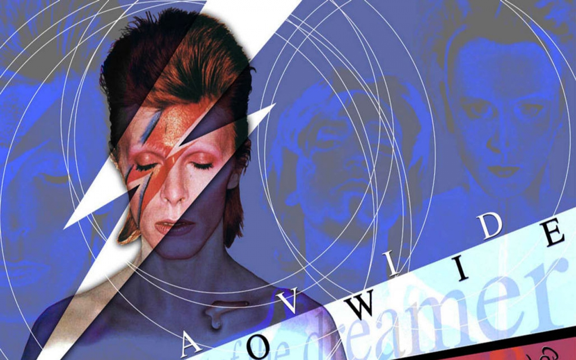 Картинки David bowie, молния, волосы, обложка, изображение фото и обои на рабочий стол