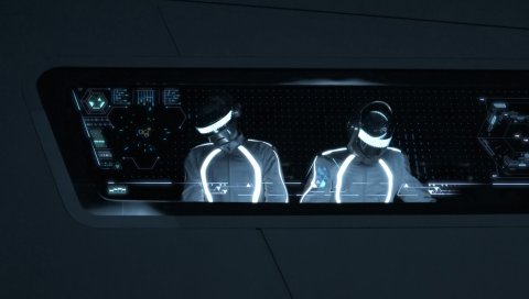 Daft punk, группа, концерт, шлемы, изображение