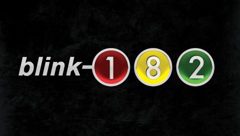 Blink-182, буквы, цифры, цвета, светофор