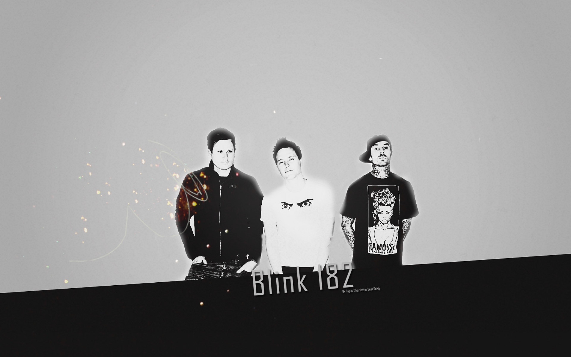 Картинки Blink-182, фон, буквы, пятна, силуэты фото и обои на рабочий стол