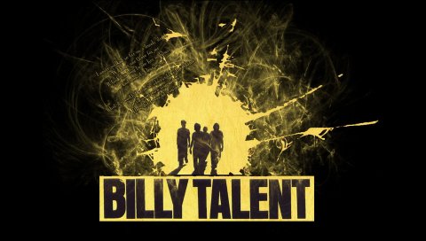 Billy talent, silhouette, outline, blot, lyrics