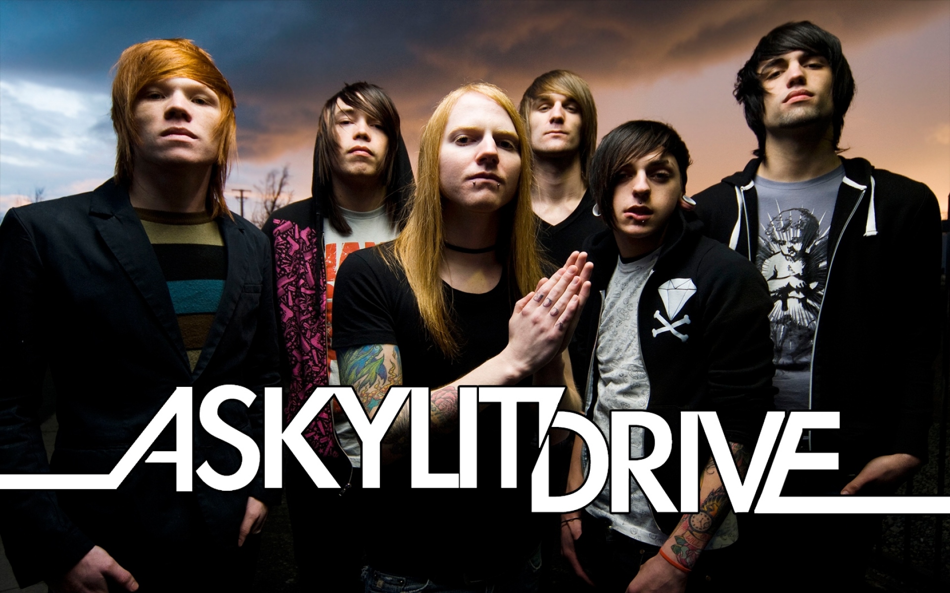 Картинки Skulit drive, группа, эмо, рок, волосы, облака фото и обои на рабочий стол