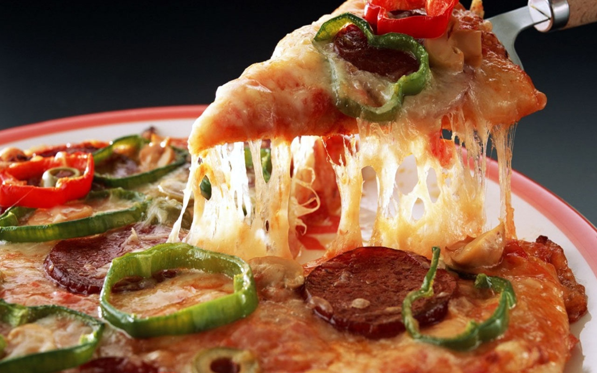 Картинки Пицца, кусок, сыр, фаст-фуд фото и обои на рабочий стол
