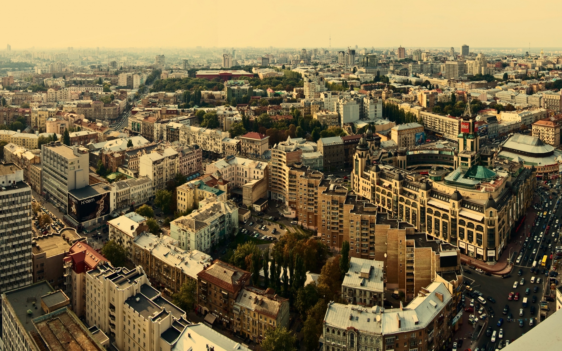 Картинки Город, здания, небо, высота фото и обои на рабочий стол