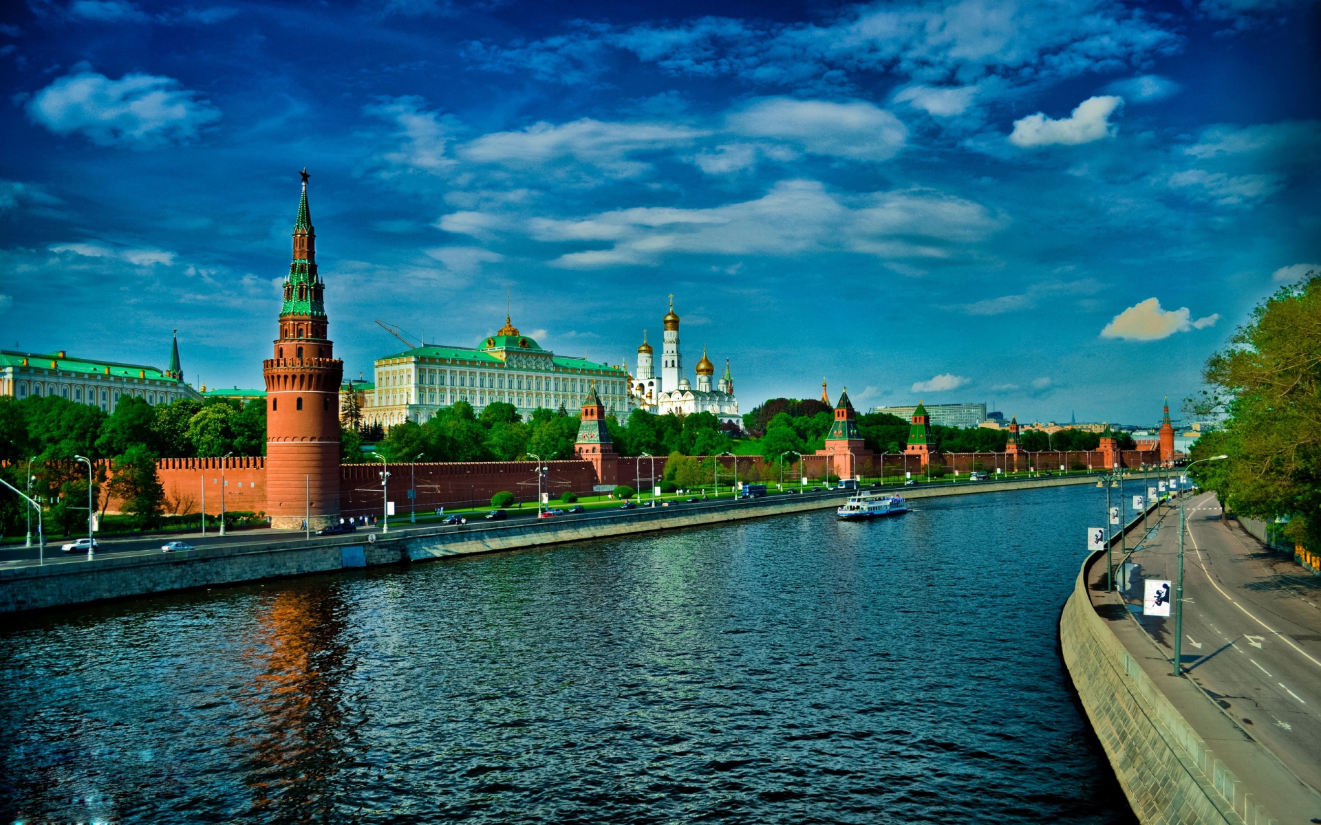 Картинки Москва, россия, красная площадь, небо, река фото и обои на рабочий стол
