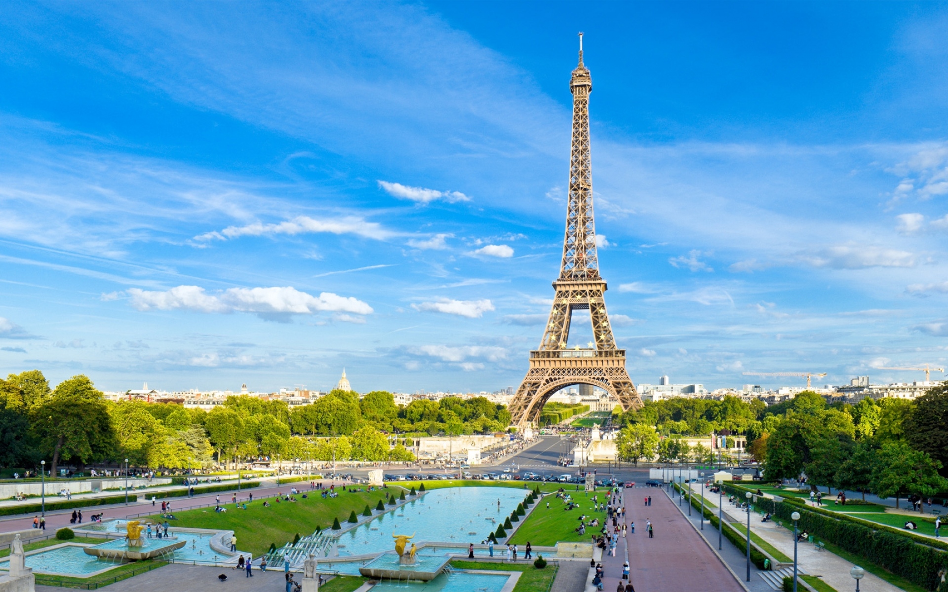 Картинки Париж, Франция, Эйфелева башня, небо, синий фото и обои на рабочий стол
